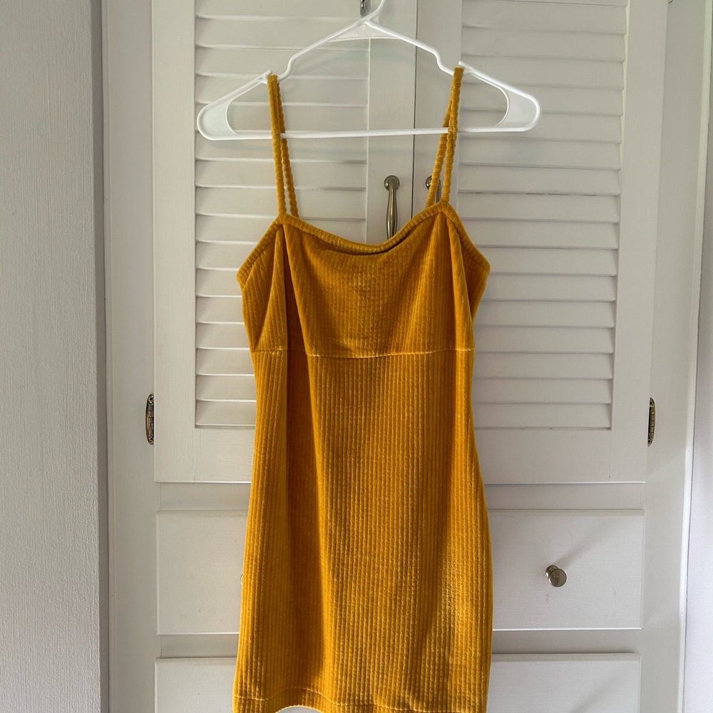 Wild Fable Mustard Yellow Ribbed Top